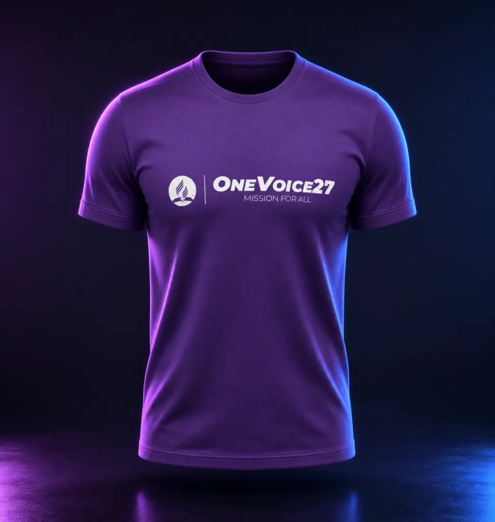 Polera One Voice Lila (Alternativo).