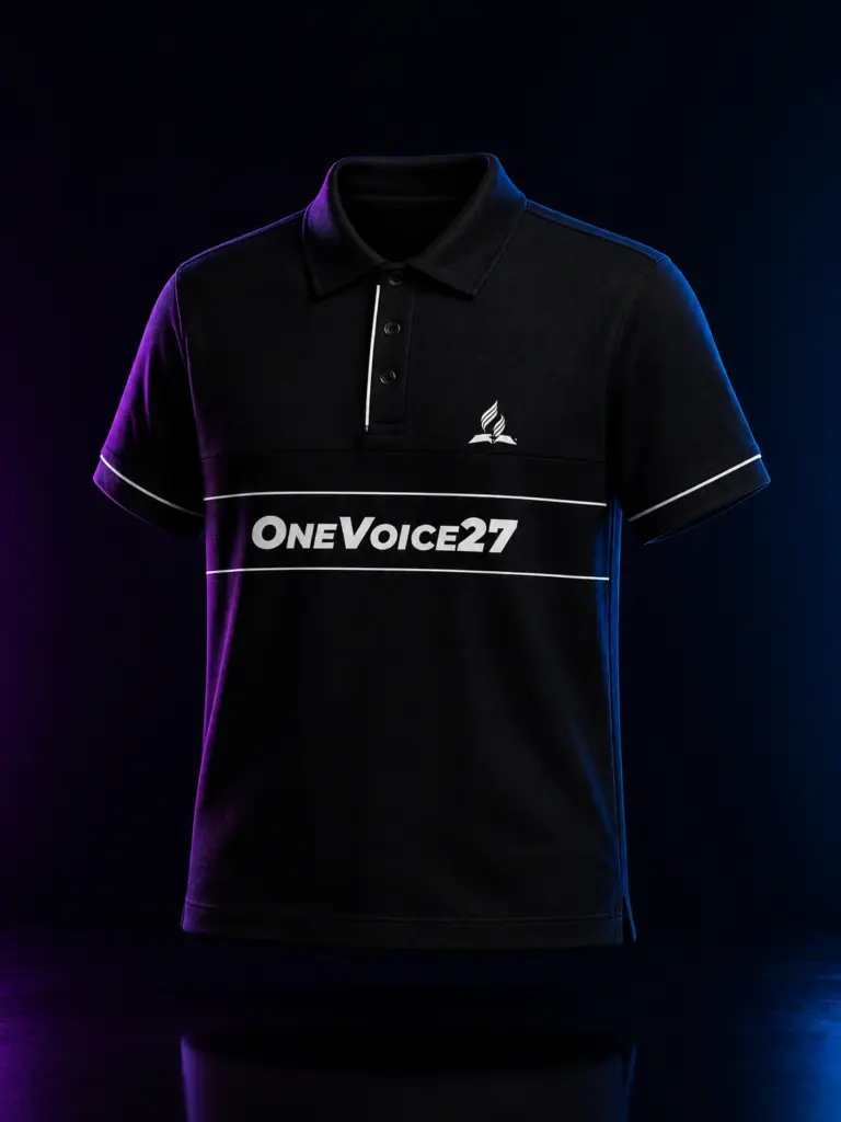 Polo One Voice Negro (Alternativo).