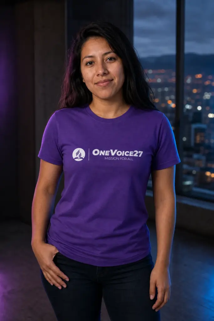 Polera One Voice Lila (Alternativo). - vista 2